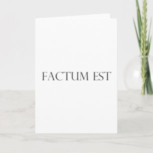 factum est Latein latin Karte