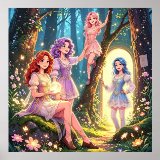 Fadas da floresta poster