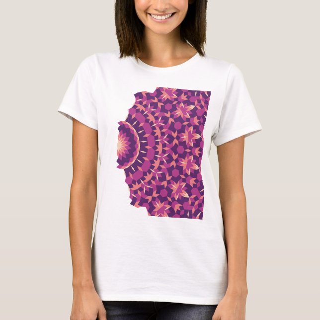 Fade Away Tiling Pattern T-Shirt (Vorderseite)