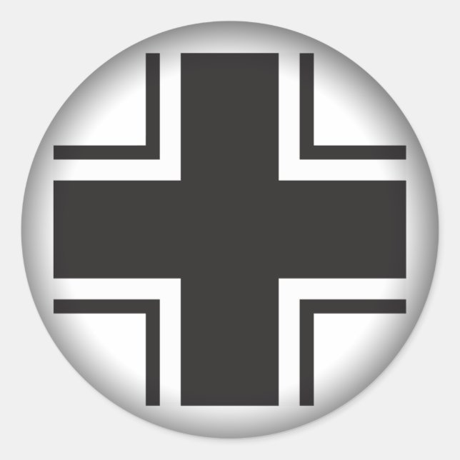 Fade to Black Round Stickers - Luftwaffe Weltkrieg (Vorderseite)