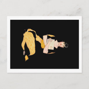 Fadeaway Mädchen Coless Phillips - Tagebuch Postkarte