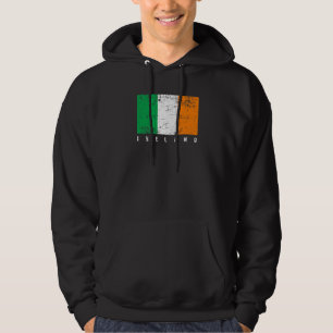 Faded Distressed Irish Flag Ireland Flag Hoodie