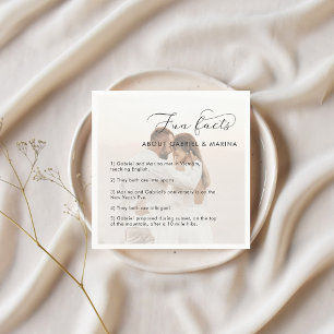 Faded Foto Script Fun Fakten Neuerscheinungen Hoch Serviette