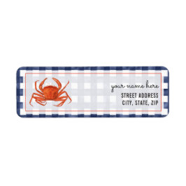 Faded Gingham Crab