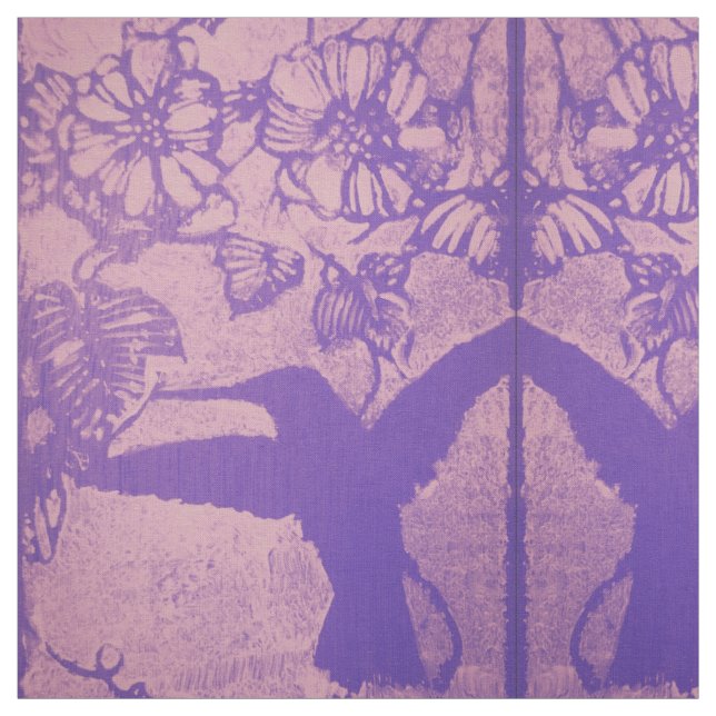Faded Lavender Hummingbirds Fabric Stoff (Muster)