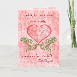 Faded Rose (Personalized Romantic Card) Feiertagskarte