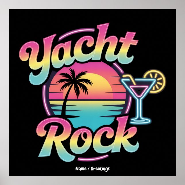 Faded Yacht Rock Boat Party – Smooth Sounds & Coas Poster (Vorne)