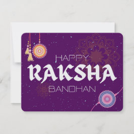 Fäden der Liebe – Raksha Bandhan-Feier Feiertagskarte