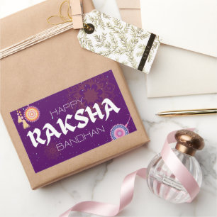 Fäden der Liebe – Raksha Bandhan-Feier Rechteckiger Aufkleber