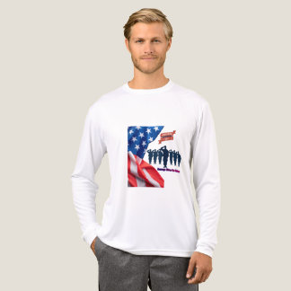 Fäden des Patriotismus Stolz weiß Tri-Blend Shirt