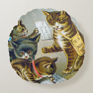 Faden-Geschäftskarte, 1880 Rundes Kissen