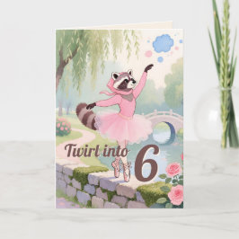Fadenbemalte Kunst | Hijabi-Ballerina-Alter Geburt Karte