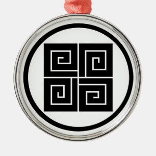 Fadenring mit vier Blitzen Ornament Aus Metall