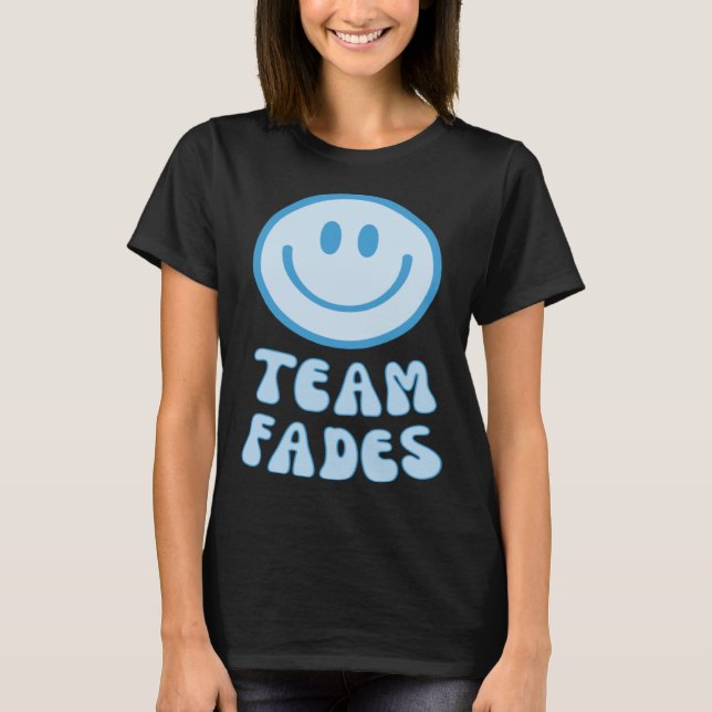 Fades oder Braids Geschlecht Enthüllung Retro Team T-Shirt (Vorderseite)