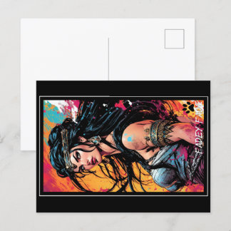 Fadey Barbarian Comic Style 01 Postkarte