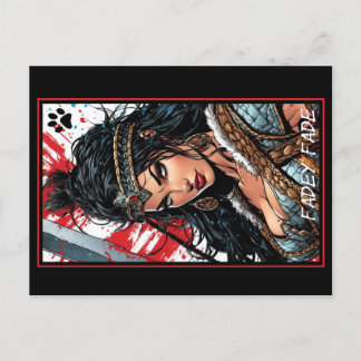 Fadey Barbarian Comic Style 04 Postkarte