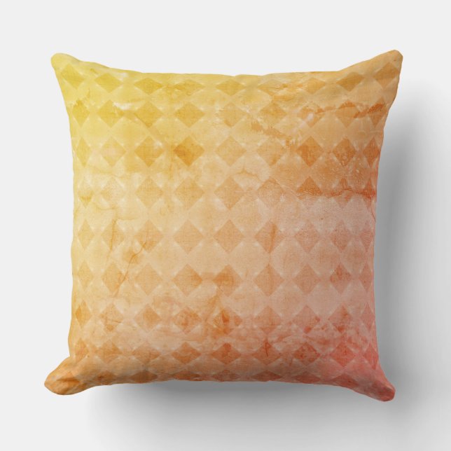 Fading Diamond Connections Vintages Musterdesign Kissen (Vorderseite)