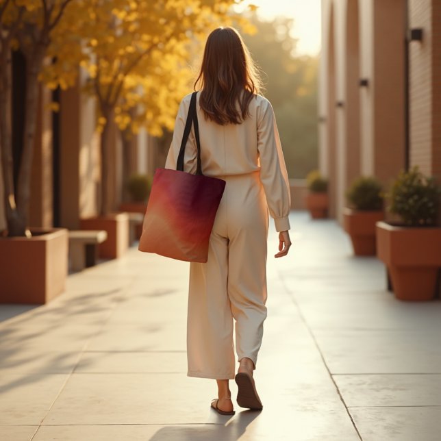 Fading Embers - Warme Abstrakte Fluid Art (Fading Embers Tote. Carry warm, glowing energy with sophisticated abstract art in style.)