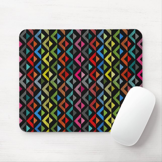 Fading Half Diamonds Mousepad (Mit Mouse)