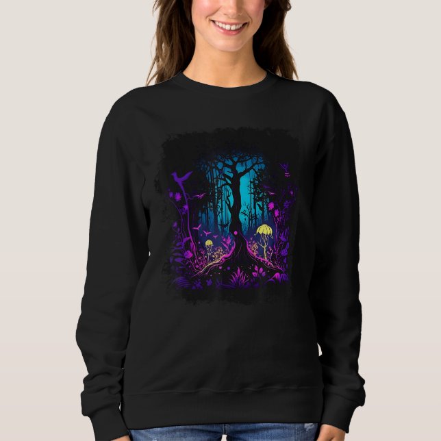Fae Fey Gothic Emo Goblincore Aesthetic Dark Fores Sweatshirt (Vorderseite)