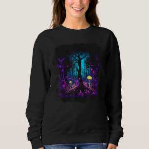Fae Fey Gothic Emo Goblincore Ästhetik Dunkler Wal Sweatshirt