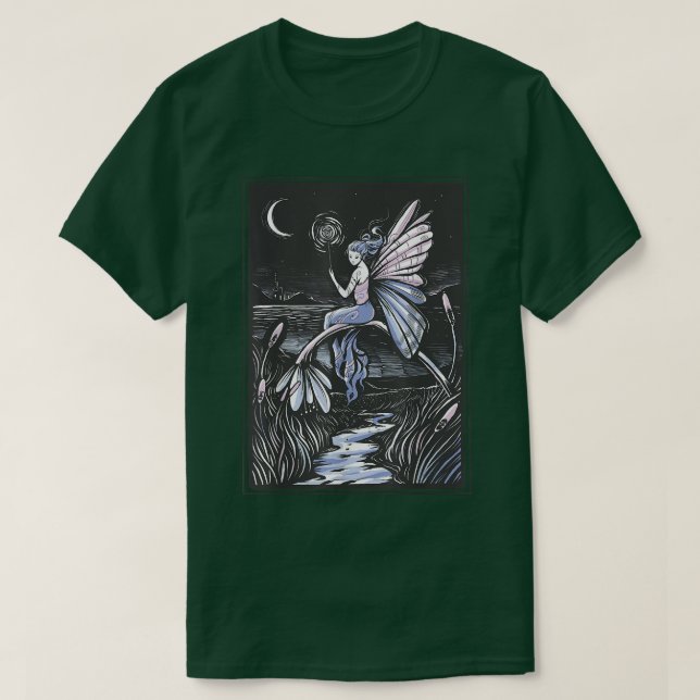 Faecore Fairy Night Fairycore Fantasy Magic Nature T-Shirt (Design vorne)