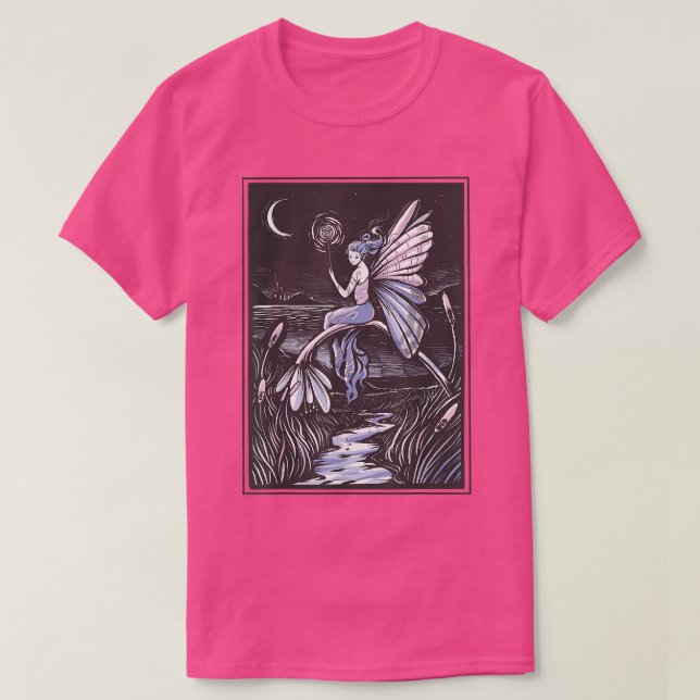 Faecore Fairy Night Fairycore Fantasy Magic Nature T-Shirt (Design vorne)