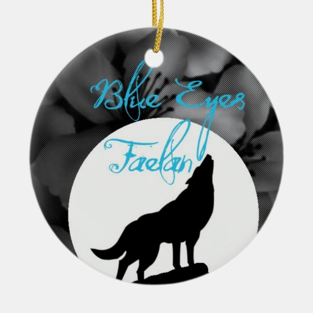 Faelan Weihnachtsverzierung Keramik Ornament (Vorne)