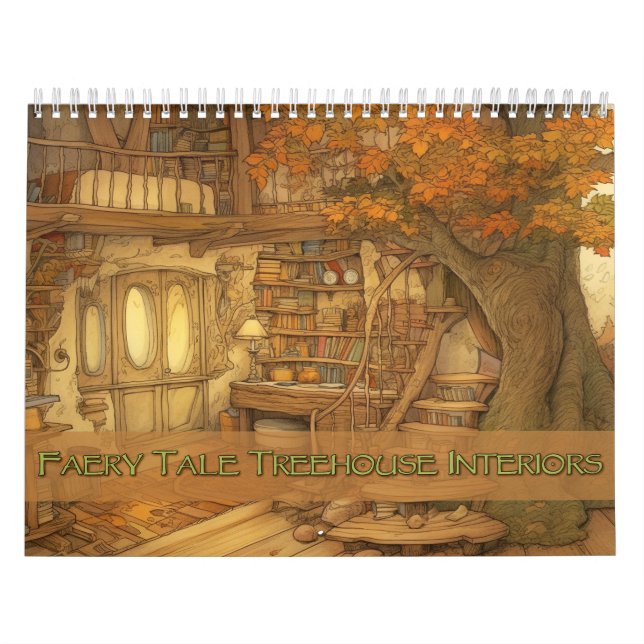 Faery Tale Treehouse Interiors Calendar Kalender (Titelbild)