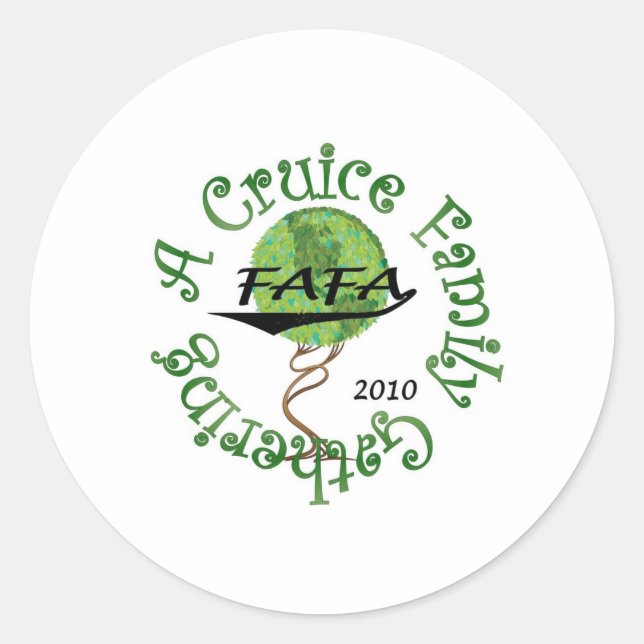FAFA RUNDER AUFKLEBER (Vorderseite)