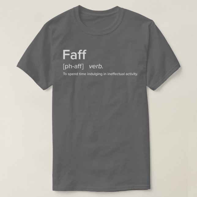 Faff British Slang Defined Collection T-Shirt (Design vorne)
