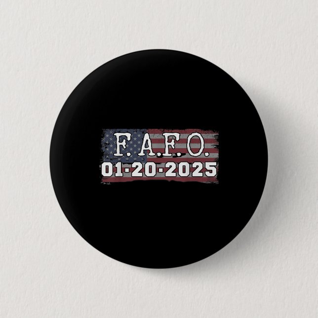 Fafo 20. Januar 2025 Einweihung des US-Präsidenten Button (Vorderseite)