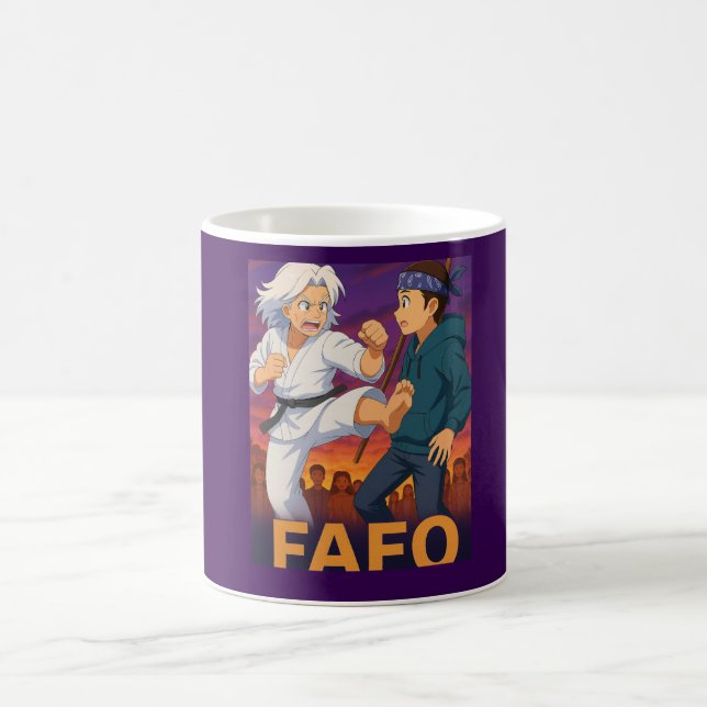 FAFO – Experience Wins Every Time Kaffeetasse (Mittel)