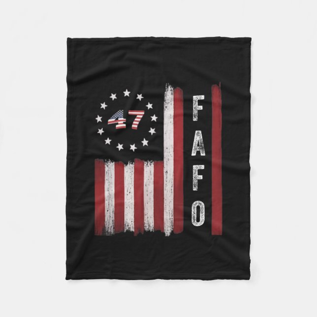 Fafo Flag Trump Funny  Fleecedecke (Vorderseite)