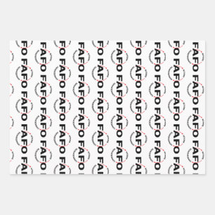 FAFO Handlungen haben Konsequenzen Geschenkpapier Set