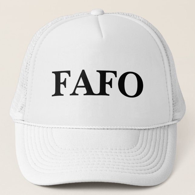 FAFO Trucker Hat Truckerkappe (Vorderseite)