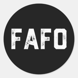 Fafo Trump Premium Runder Aufkleber