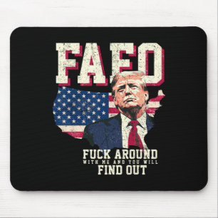Fafo Trump Uns Amerikanische Karte Flagge Mousepad