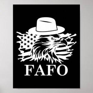 Fafo Trump Uns Flagge  Poster