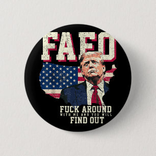 Fafo Trump US-amerikanische Kartenflagge Button