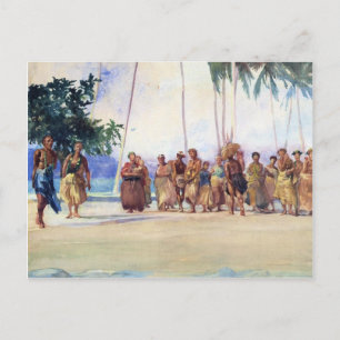 'Fagaloa-Bucht, Samoa, 1890' - John LaFarge Postka Postkarte