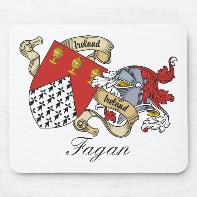 Fagan Familienwappen Mousepad (Vorne)