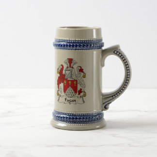 Fagan Wappen Stein - Familienwappen Bierglas