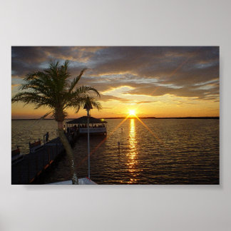 Fager Island Sunset Poster