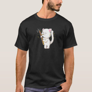 Fagottist Musik Orchester Katze spielt Fagott T-Shirt