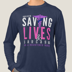 Fähig Leben zu retten - Notaufnahme Krankenschwest Tri-Blend Shirt