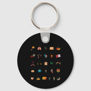 Fähigkeiten abbilden Alphabet-Schulberater Mental  Schlüsselanhänger