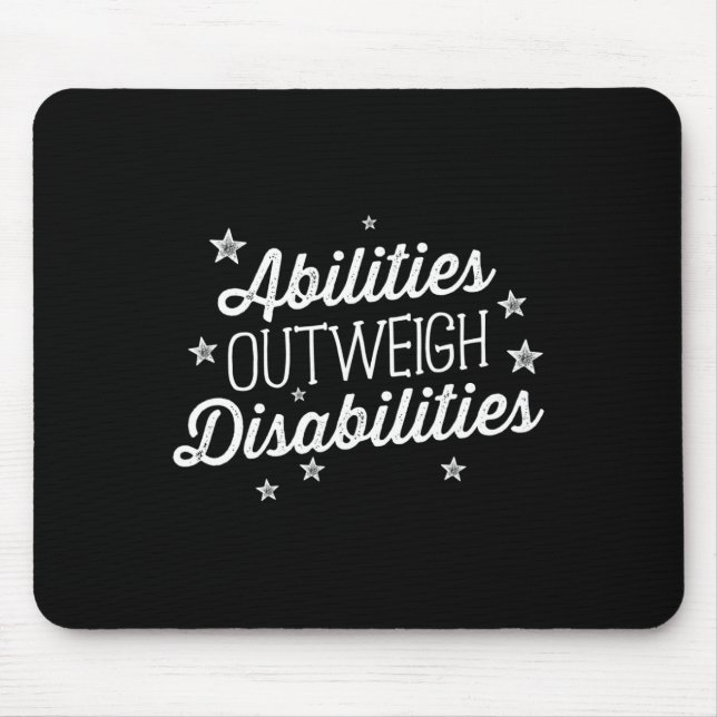 Fähigkeiten überwiegen Behinderungen Sprechtherapi Mousepad (Vorne)