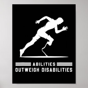 Fähigkeiten überwiegen die Behinderungen bei Marat Poster