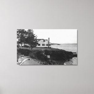 Fahlens Hoffnungs-Insel Caf� in San- Juaninseln Leinwanddruck